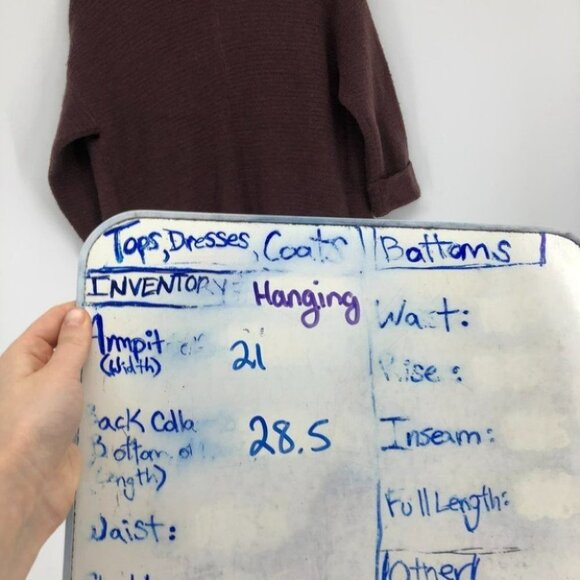 Monk & Lou burgundy acrylic knit cocoon longline cardigan side pockets XS - Picture 13 of 15